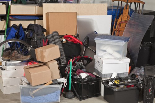Clearance team sorting and organizing items